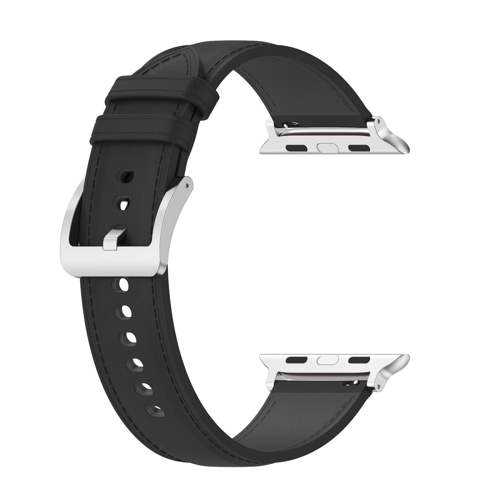 Bizon Strap Watch Casual ukazany z widokiem na front zapiętego paska